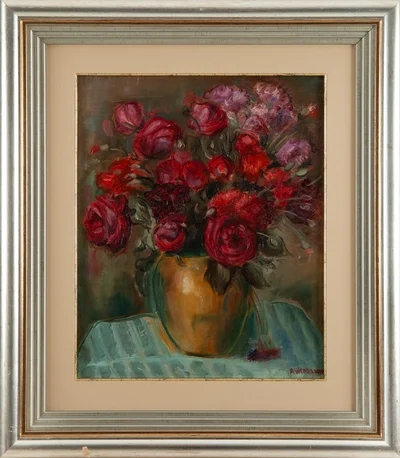 Bukiet czerwonych kwiatów, Abraham Weinbaum