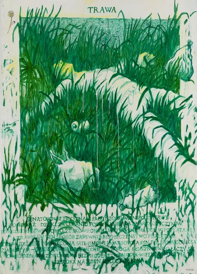 "Trawa" z cyklu "Emblematum liber", Maciej Rosa