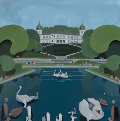 "Łabędzie na Agrykoli", Damian Lisiewski