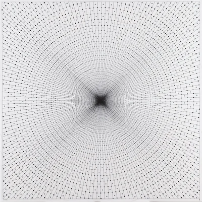 "Silence (a. Braille'a, counter-clockwise, black dots)", Ryszard Rabsztyn