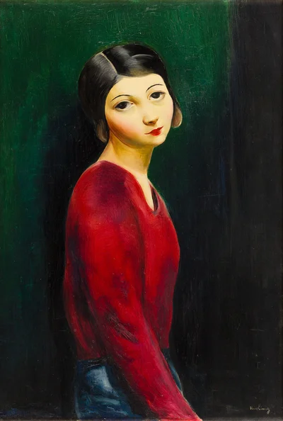 "Dziewczyna w czerwieni", Mojżesz Kisling
