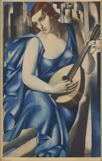 "Kobieta z mandoliną" ("Femme à la Mandoline"), Tamara Łempicka