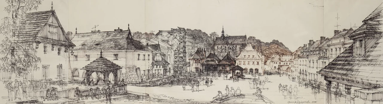 Kazimierz Dolny – panorama rynku, Henryk Dąbrowski