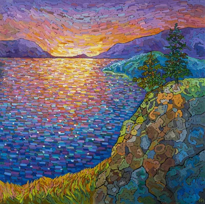 "Purpurowy zachód słońca", Monika Siwiec