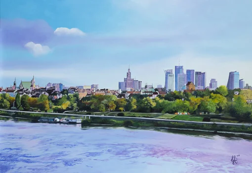 "Niebo nad Warszawą (VI)", Joanna Abra