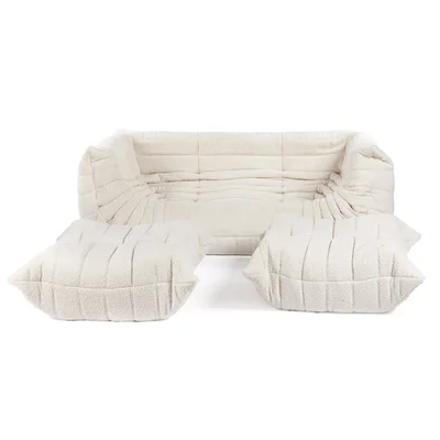 Zestaw sofa i dwie pufy "Togo", Michel Ducaroy