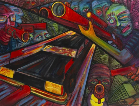 "Obstawa czarnych samochodów", Sławomir Witkowski