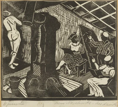 "W pracowni", Irena Nowakowska-Acedańska
