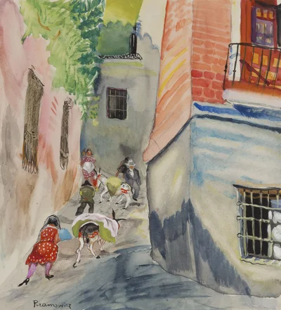 Scena uliczna z Andaluzji , Zofia Piramowicz