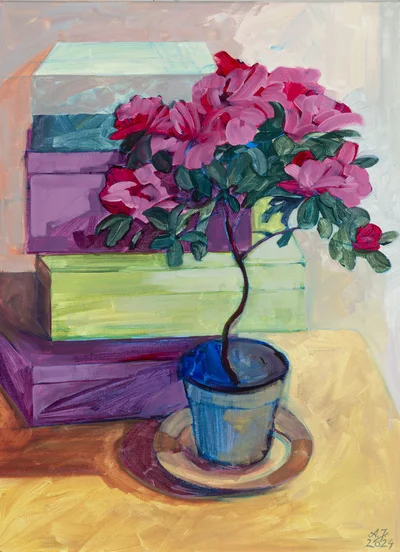 "Martwa natura z azalią", Aneta Jaworowska