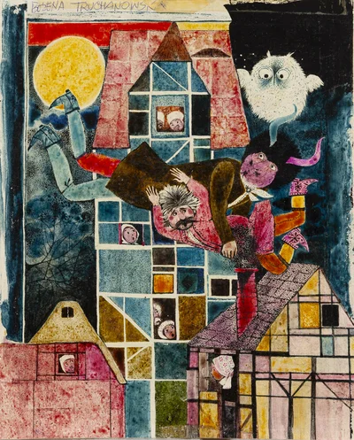 "Zamek siedmiu dębów", ilustracja książkowa, Bożena Truchanowska