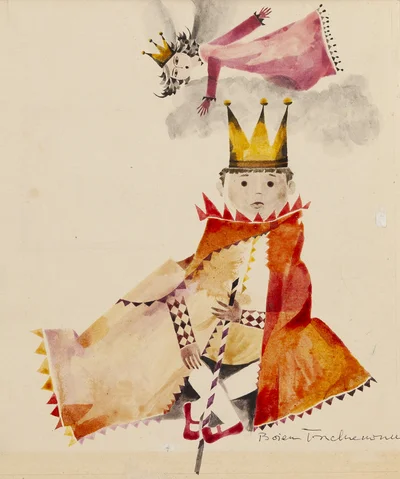 "Ziarenka maku", ilustracja książkowa, Bożena Truchanowska