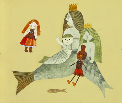 "O Margosi Młynarzównie", ilustracja książkowa, Maria Uszacka