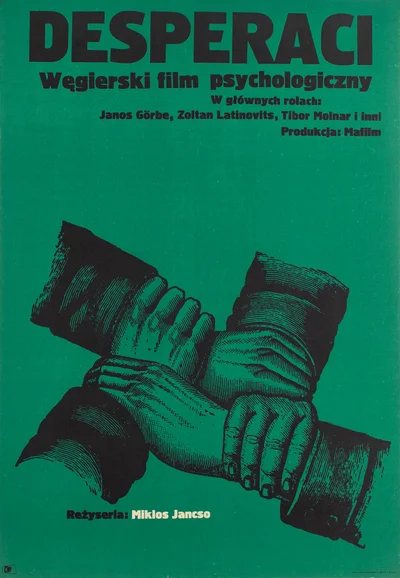 Plakat do filmu "Desperaci" reż. Miklós Jancsó, Krzysztof Lenk