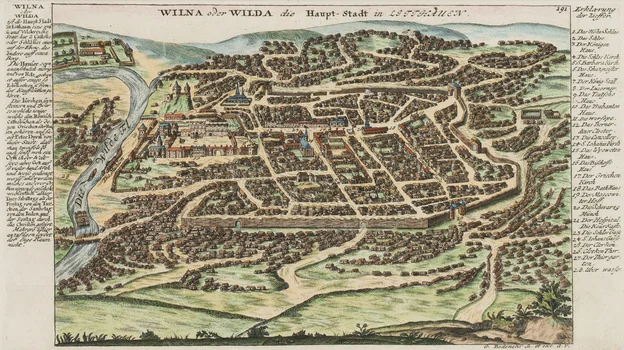 Plan Wilna ("Wilna oder Wilda die Haupt-Stadt in Litthauen"), Gabriel Bodenehr