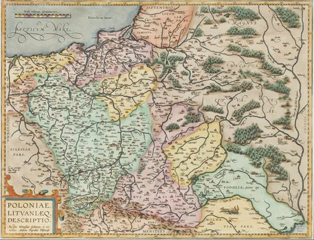 Mapa Polski, Wacław Grodecki, Abraham Ortelius, XVI w.
