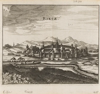 Mapa Biecza, Andreas Cellarius