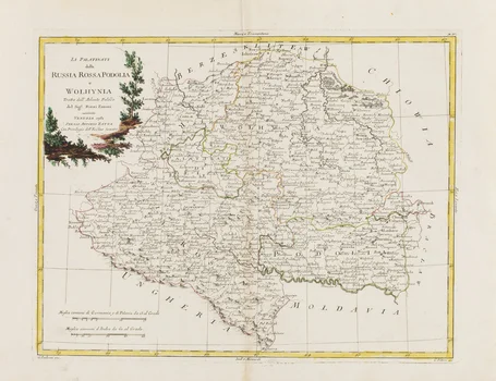 Mapa Rusi Czerwonej, Wołynia i Podola, Antonio Zatta