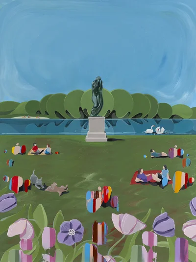 "W parku Skaryszewskim", Damian Lisiewski