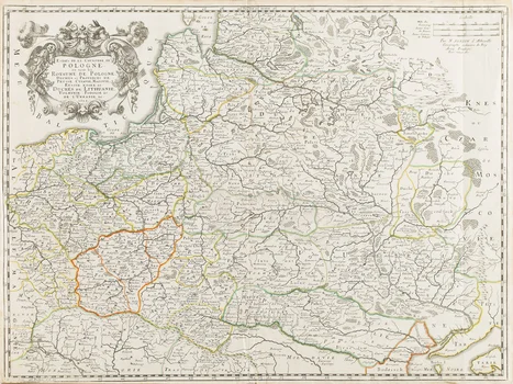 Mapa Polski ("Estats de la Couronne de Pologne…"), Nicolas Sanson