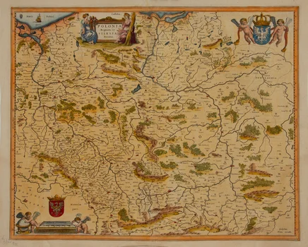 Mapa Polski i Śląska ("Polonia regnum et silesia ducatus"), Joan Blaeu