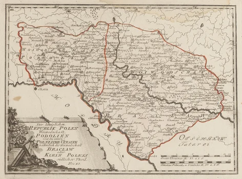 Mapa Polski ("Der konigniesch Republik Polen"), Franz Johann Joseph von Reilly