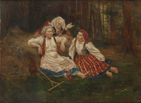 Odpoczynek żniwiarek, Wincenty Wodzinowski