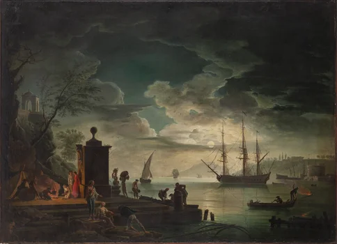 Port w blasku księżyca, Claude Joseph Vernet