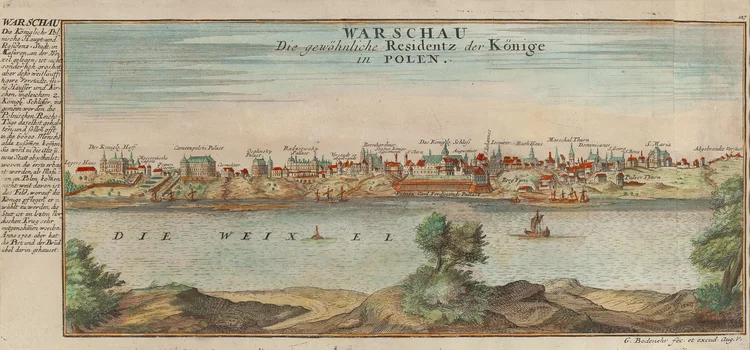 Warszawa za Augusta II ("Warschau. Die gewöhnliche Residenz der Könige in Polen"), Gabriel Bodenehr