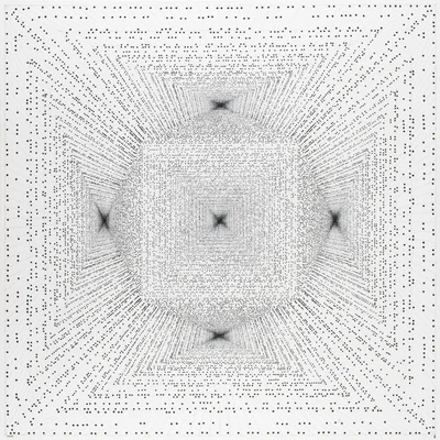 "Modlitwa (a. Braille'a, clockwise movement x5)", Ryszard Rabsztyn