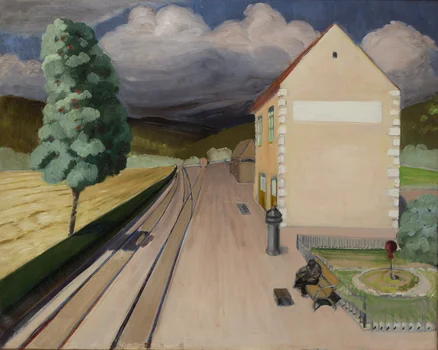 "Dworzec kolejowy", Rafał Malczewski