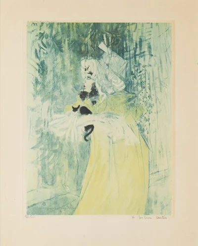 "Pani May Belfort i jej kot", Henri de Toulouse-Lautrec