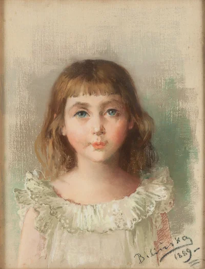 Portret dziewczynki w białej sukience, Anna Bilińska-Bohdanowicz