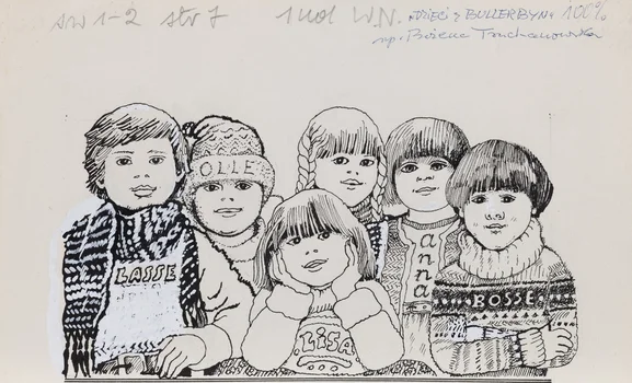"Dzieci z Bullerbyn", ilustracja, Bożena Truchanowska