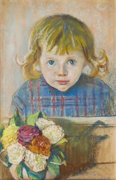 "Dziewczynka z kwiatami", Stanisław Wyspiański