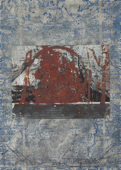 "Pejzaż ze starą mapą II", Andrzej Marian Bartczak