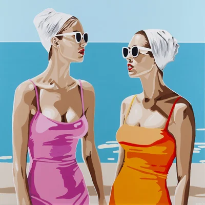 "Sur la plage", Kasia Davies