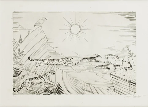 "Azja", z cyklu "Atlas", Józef Hecht