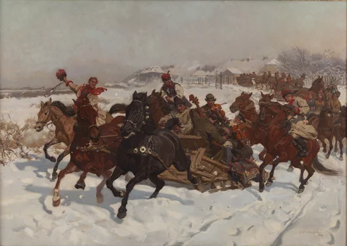 "Karnawał w Polsce" ("Kulig"), Józef Chełmoński