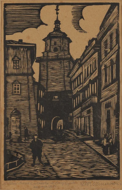 "Lublin. Brama Krakowska od strony Rynku", Kazimierz Wiszniewski