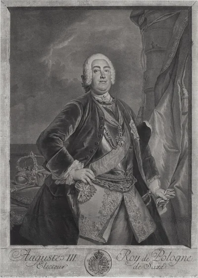 Portret Augusta III, Georg Friedrich Schmidt