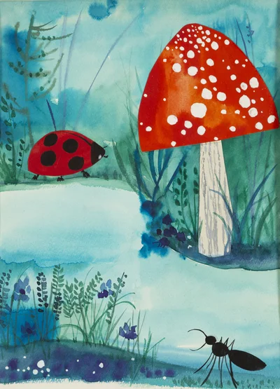 Muchomor, ilustracja książkowa, Zdzisław Witwicki