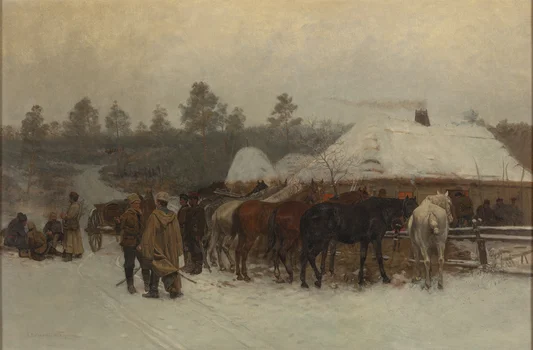 Przed karczmą, Antoni Piotrowski