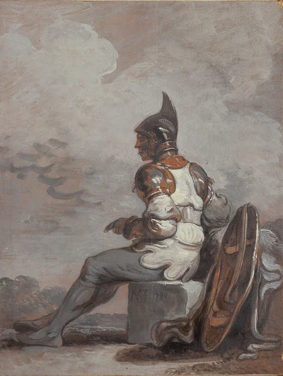 Siedzący żołnierz, Jan Piotr Norblin