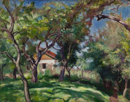 "Przed domem w Kalwarii", Wojciech Weiss
