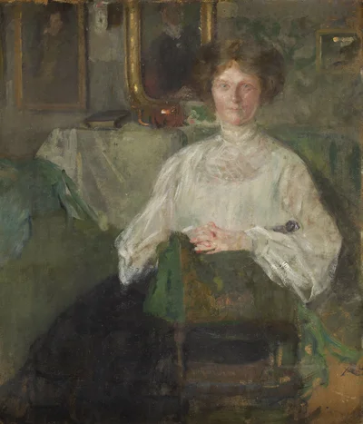 "Portret Janiny Dygatówny" (Portret Pani Dygat), Olga Boznańska
