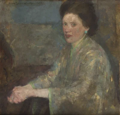 "Marzenie" ("Portret młodej kobiety w błękitnym kimonie"), Olga Boznańska