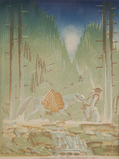 Góral prowadzący konia, Edmund Bartłomiejczyk