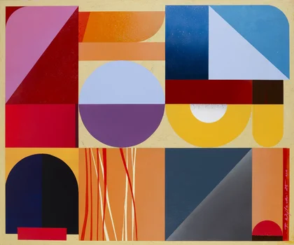 "Golden fray" z cyklu "Shapes", Piotr Wojtecki