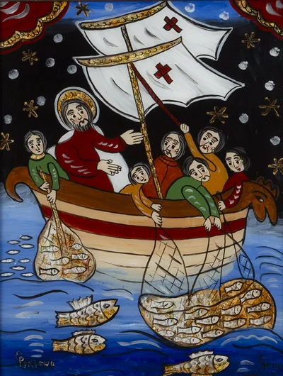 Chrystus i Apostołowie przy połowie, Ewelina Pęksowa